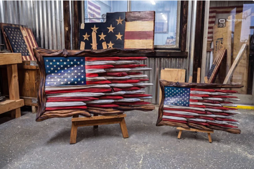 Handcrafted Battle-Worn Flag