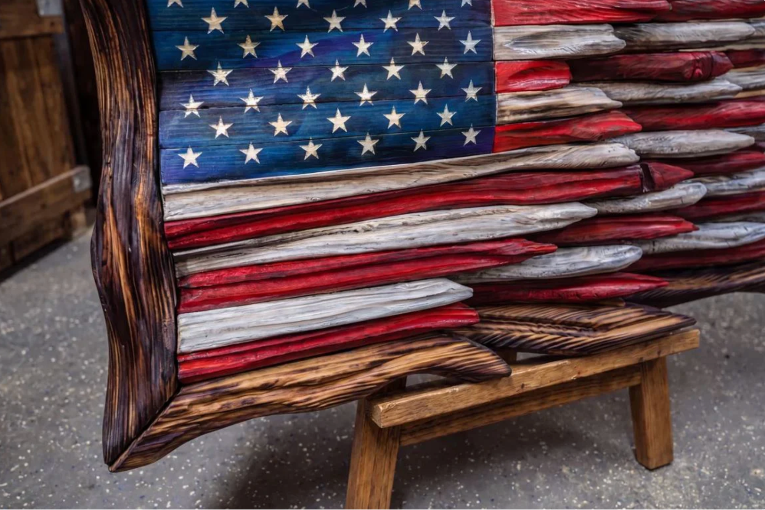 Handcrafted Battle-Worn Flag